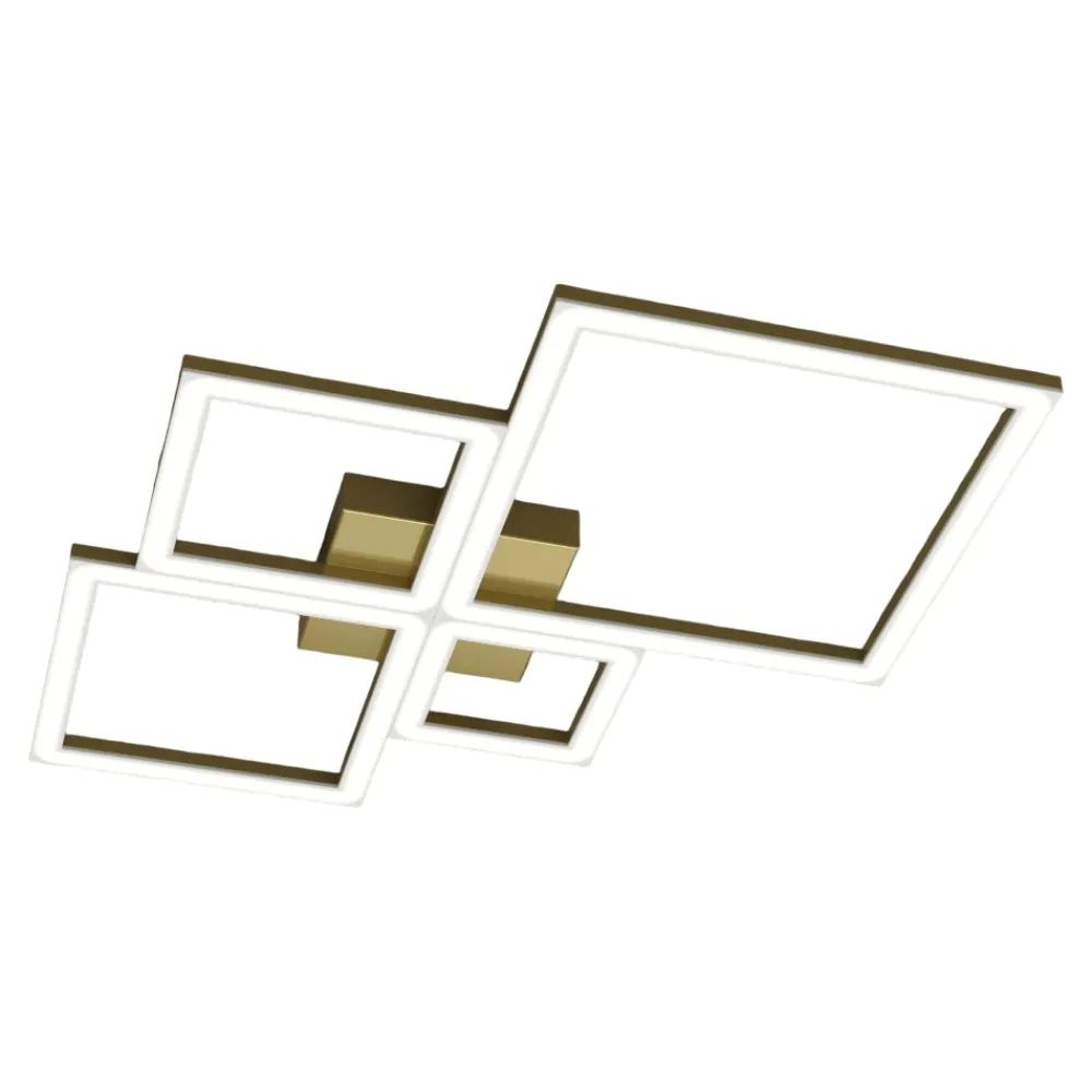 Plafoniere Moderne-Top Light Plafoniera led 71w 3000k 4000k oro per soggiorno