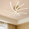 Plafoniere Moderne-Top Light Plafoniera led 45w 3000k-4000k oro per soggiorno toplight tornado