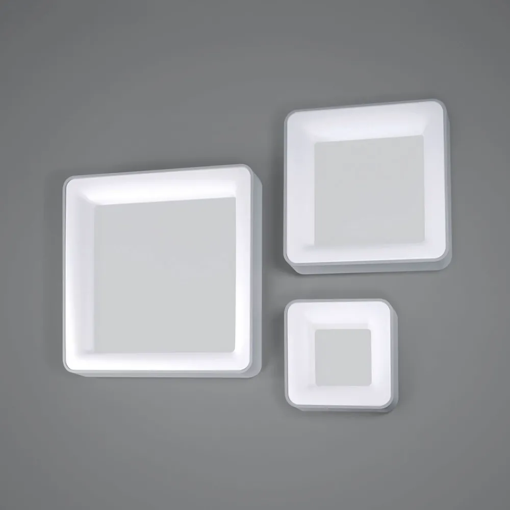 Plafoniere Moderne-Vivida International Plafoniera 60 led 50w 3000k 4000k quadrata vivida inner s moderna