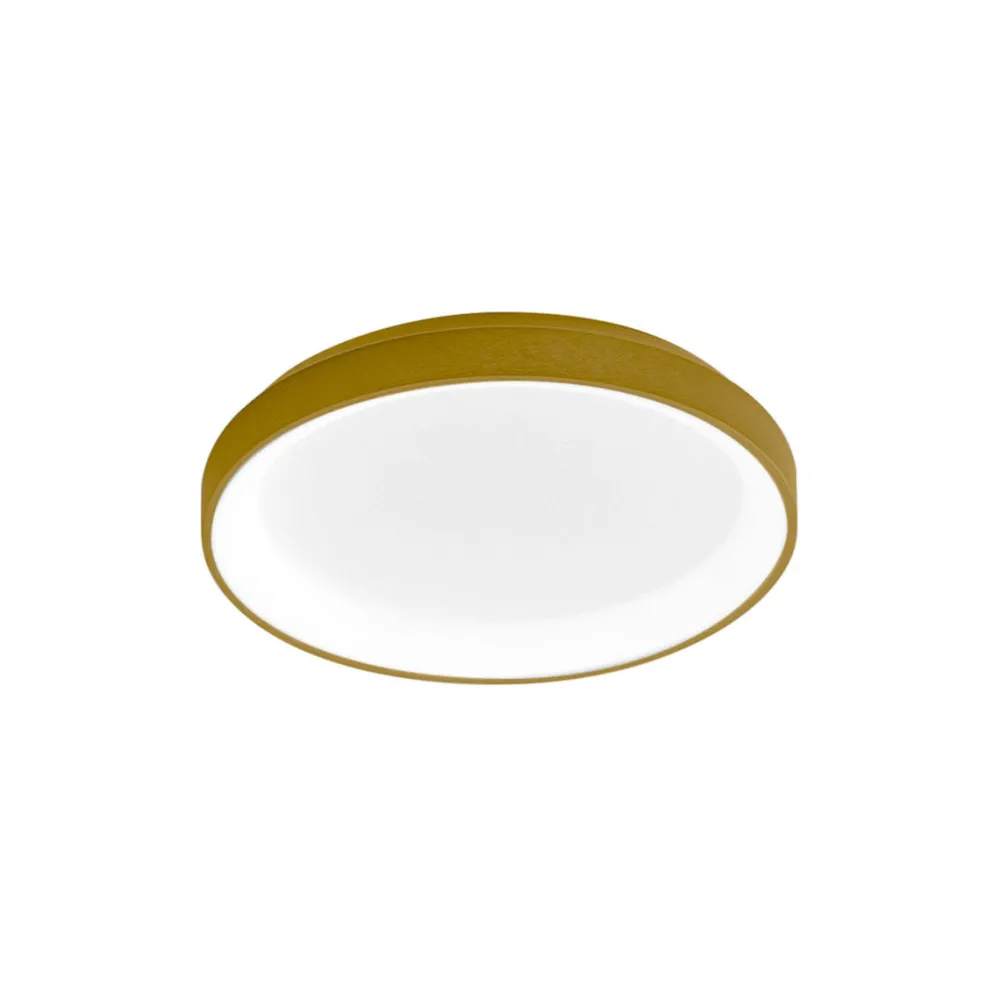 Plafoniere Moderne-Gea Luce Plafoniera led 30w 3000k krizia p-p oro tonda moderna