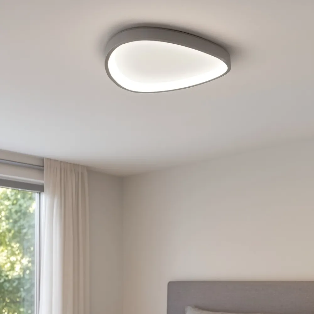 Plafoniere Moderne-Vivida International Plafoniera led 38w 3000k 4000k vivida lifering titanio