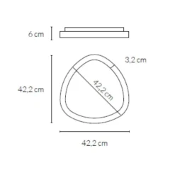 Plafoniere Moderne-Vivida International Plafoniera led 38w 3000k 4000k vivida lifering titanio