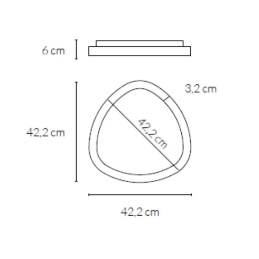 Plafoniere Moderne-Vivida International Plafoniera led 38w 3000k 4000k vivida lifering titanio