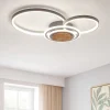 Plafoniere Moderne-Selezionato da Mazzolaluce Plafoniera led 40w 3000k legno antracite design