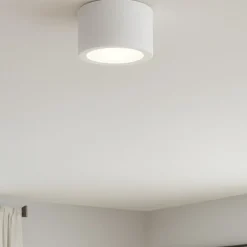 Plafoniere Moderne-Linea Light Plafoniera led 7w 3000k box sr bianca rotonda