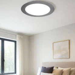 Plafoniere Moderne-Linea Light Plafoniera led 11w 3000k crew antracite
