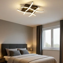 Plafoniere Moderne-Selezionato da Mazzolaluce Plafoniera led 34w 2800k marrone ossido design particolare