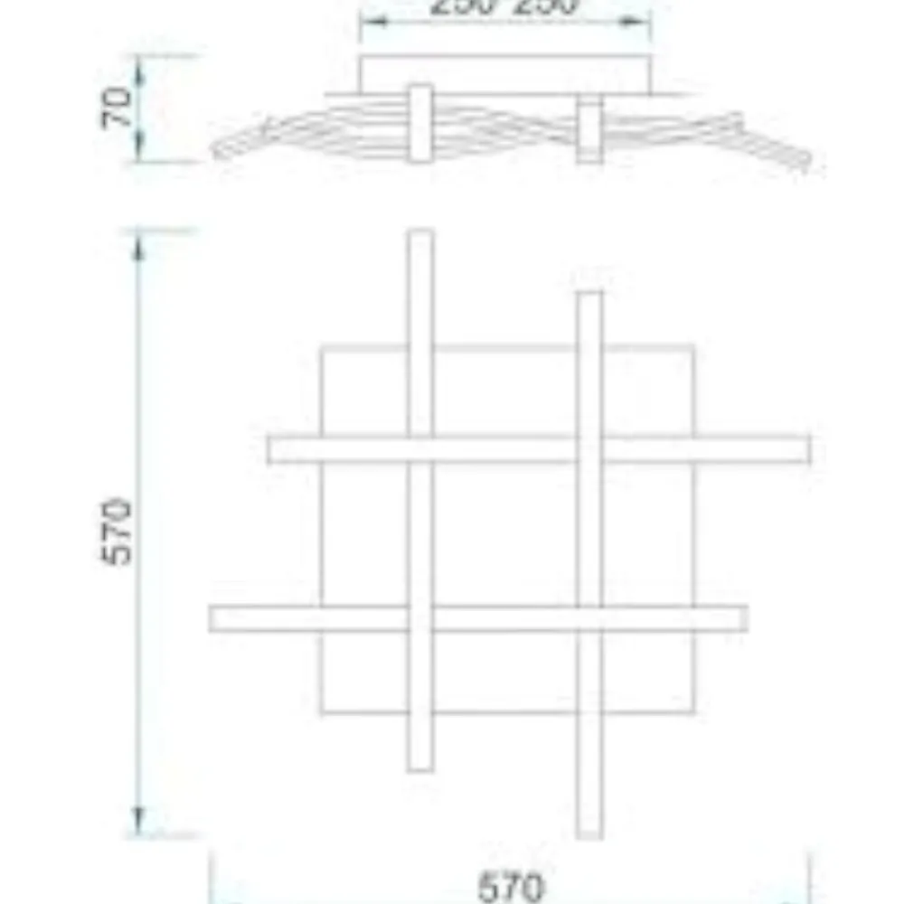 Plafoniere Moderne-Selezionato da Mazzolaluce Plafoniera led 34w 2800k marrone ossido design particolare