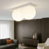 Plafoniere Moderne-Perenz Illuminazione Plafoniera led 16w 3000k moderna bianca sfere di vetro dot perenz