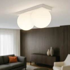 Plafoniere Moderne-Perenz Illuminazione Plafoniera led 16w 3000k moderna bianca sfere di vetro dot perenz