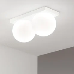 Plafoniere Moderne-Perenz Illuminazione Plafoniera led 16w 3000k moderna bianca sfere di vetro dot perenz