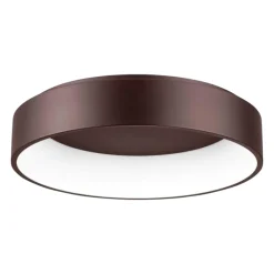 Plafoniere Moderne-Selezionato da Mazzolaluce Plafoniera led 42w 3000k moderna 60cm cerchio marrone