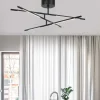 Plafoniere Moderne-Selezionato da Mazzolaluce Plafoniera led 30w 3000k nera per soggiorno