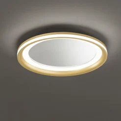 Plafoniere Moderne-Perenz Illuminazione Plafoniera led 38w 3000k oro miro perenz tonda moderna