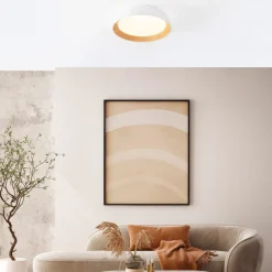Plafoniere Moderne-Selezionato da Mazzolaluce Plafoniera led 40w 3000k per cucina bianca effetto legno