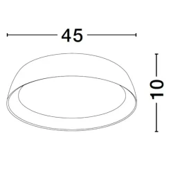 Plafoniere Moderne-Selezionato da Mazzolaluce Plafoniera led 40w 3000k per cucina bianca effetto legno