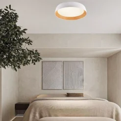Plafoniere Moderne-Selezionato da Mazzolaluce Plafoniera led 50w 3000k per cucina bianco effetto legno