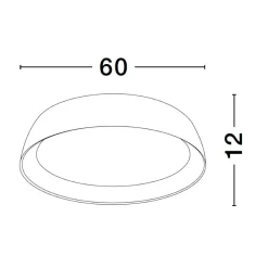 Plafoniere Moderne-Selezionato da Mazzolaluce Plafoniera led 50w 3000k per cucina bianco effetto legno