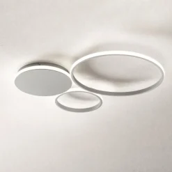 Plafoniere Moderne-Ondaluce Plafoniera led 42w 4000k pl pois pc silver moderna