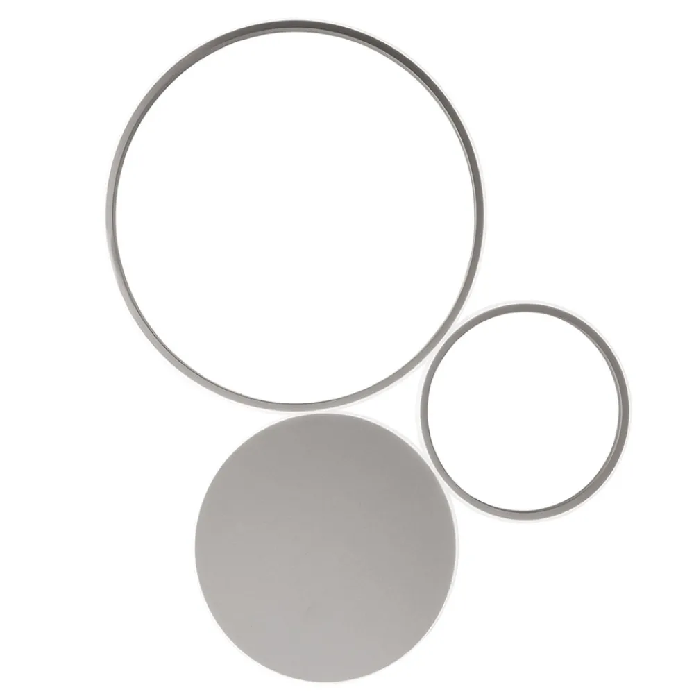 Plafoniere Moderne-Ondaluce Plafoniera led 42w 4000k pl pois pc silver moderna