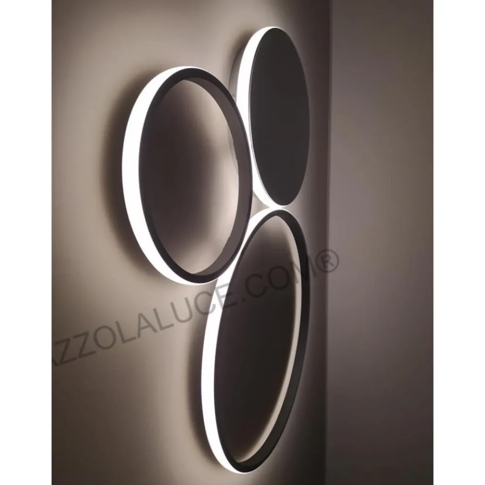 Plafoniere Moderne-Ondaluce Plafoniera led 42w 4000k pl pois pc silver moderna