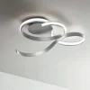 Plafoniere Moderne-Ondaluce Plafoniera led 57w 3000k pl twist pl gr silver