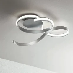 Plafoniere Moderne-Ondaluce Plafoniera led 57w 3000k pl twist pl gr silver