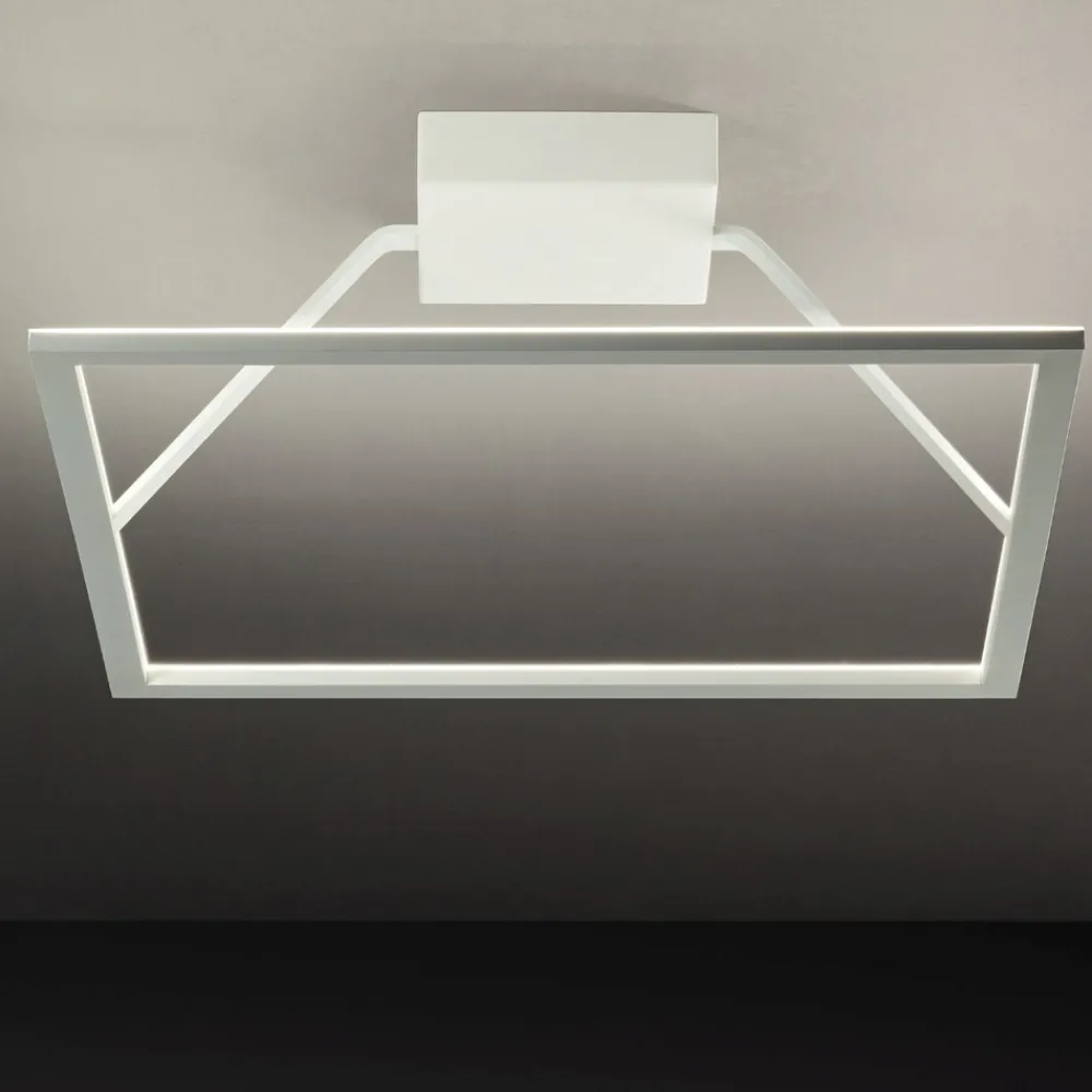Plafoniere Moderne-Affralux Plafoniera led 63w 3000k quadrata bianca quattro