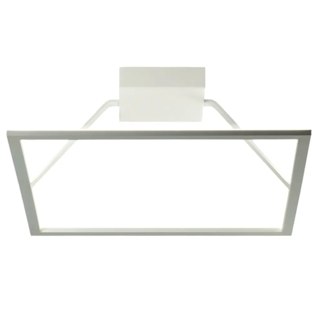 Plafoniere Moderne-Affralux Plafoniera led 63w 3000k quadrata bianca quattro