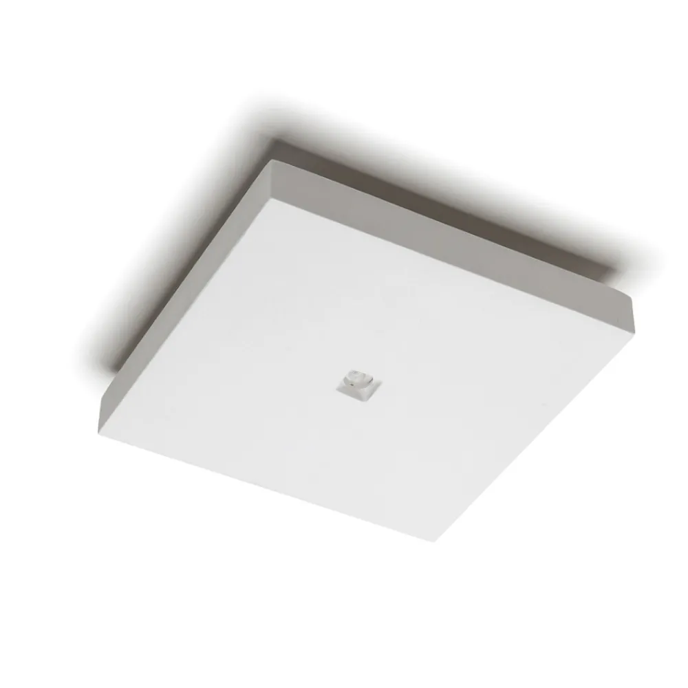 Plafoniere Moderne-Selezionato da Mazzolaluce Plafoniera led 6w 2700k quadrata in gesso bianco