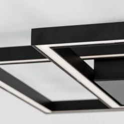 Plafoniere Moderne-Selezionato da Mazzolaluce Plafoniera led 19w 3000k quadrata nera design moderna