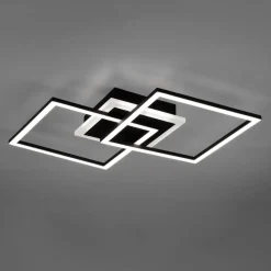 Plafoniere Moderne-Selezionato da Mazzolaluce Plafoniera led 25w 3000k quadrata nera dimmerabile moderna