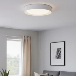 Plafoniere Moderne-Linea Light Plafoniera led 12w 3000k rotonda crew 2 bianca