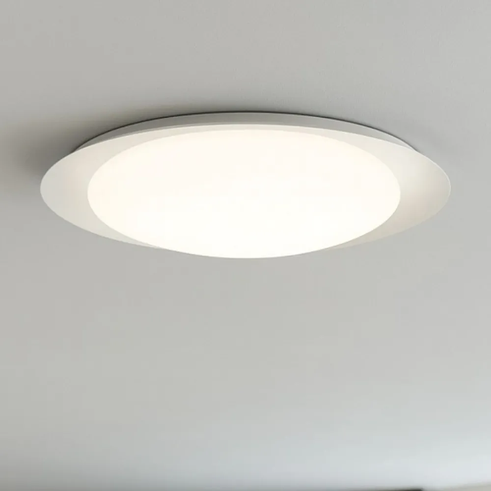 Plafoniere Moderne-Linea Light Plafoniera led 21w 3000k tonda bianca ip40 crew
