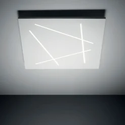 Plafoniere Moderne-Vivida International Plafoniera led 31w 3000k vivida flat quadrata bianca