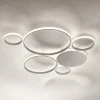 Plafoniere Moderne-Ondaluce Plafoniera led 68w pl pois 4000k silver gr