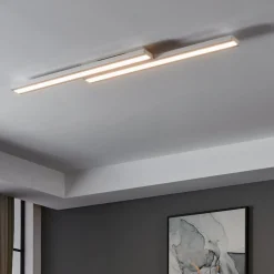 Plafoniere Moderne-Eglo Plafoniera led 21w rgb dimmerabile app saliteras bianca