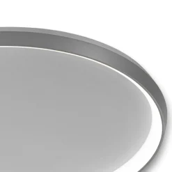 Plafoniere Moderne-Vivida International Plafoniera led 80w vivida lifering-o titanio 3000k 4000k dimmerabile