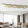 Plafoniere Moderne-Top Light Plafoniera 3 luci led + 2 piastre metallo sabbia design moderno