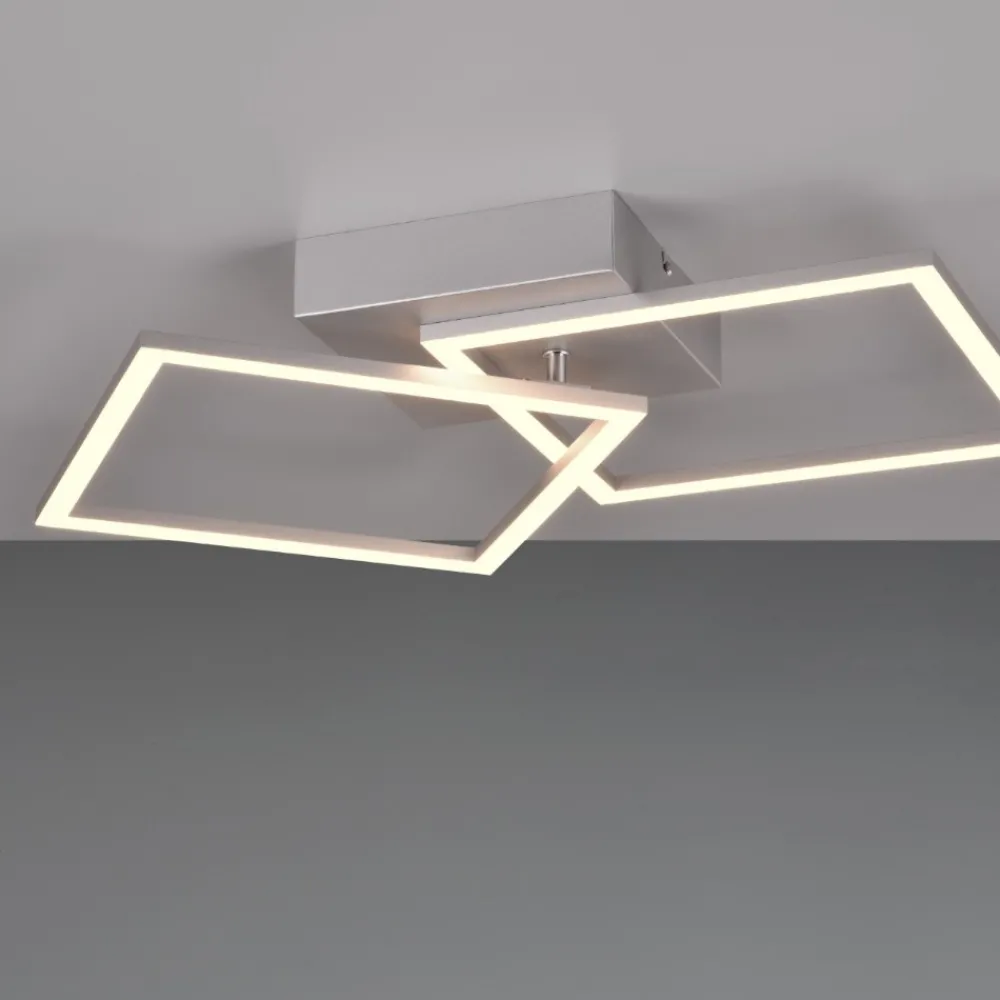 Plafoniere Moderne-Selezionato da Mazzolaluce Plafoniera 2 luci orientabili led 3000k moderna colore argento