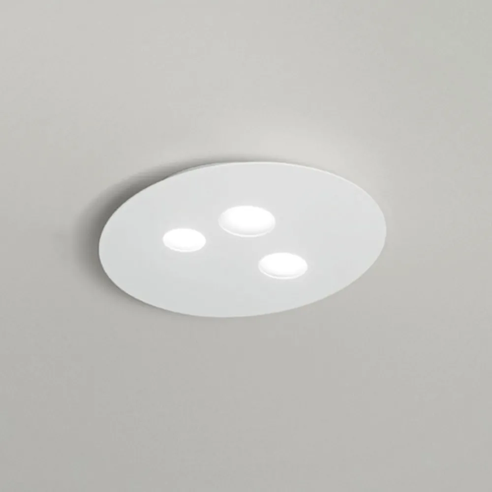 Plafoniere Moderne-Gea Luce Plafoniera luna moderna bianca
