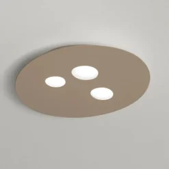 Plafoniere Moderne-Gea Luce Plafoniera luna tortora moderna