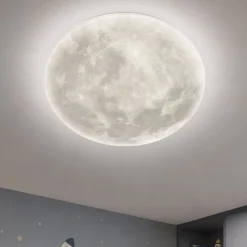 Plafoniere Moderne-Selezionato da Mazzolaluce Plafoniera luna led 22w 3000k dimmerabile con telecomando
