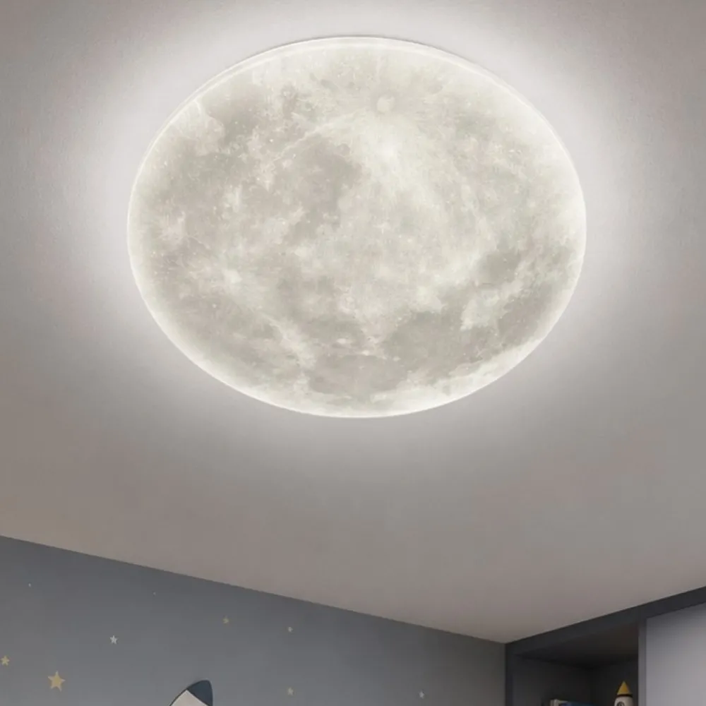 Plafoniere Moderne-Selezionato da Mazzolaluce Plafoniera luna led 22w 3000k dimmerabile con telecomando