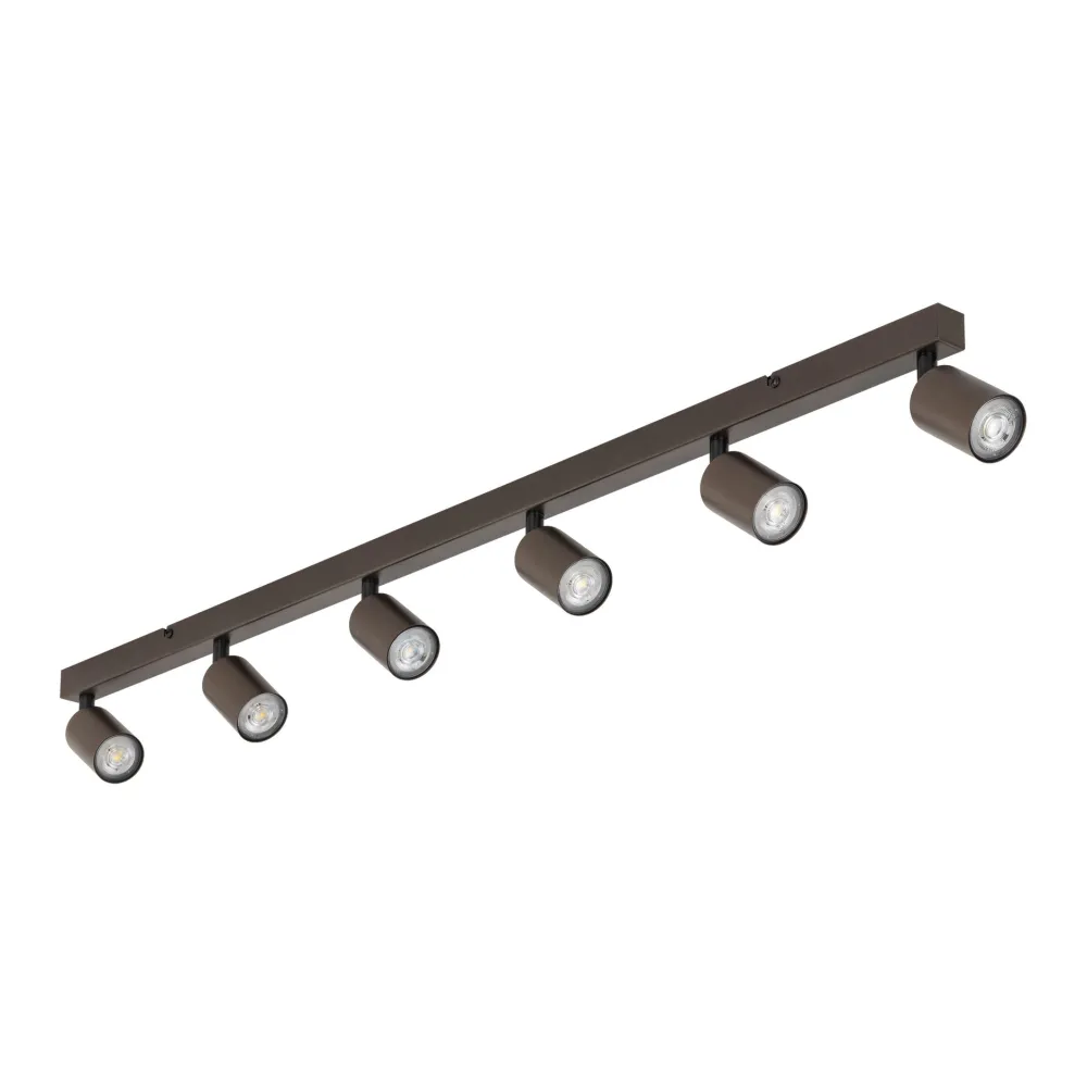 Plafoniere Moderne-Selezionato da Mazzolaluce Plafoniera marrone da cucina con faretti orientabili