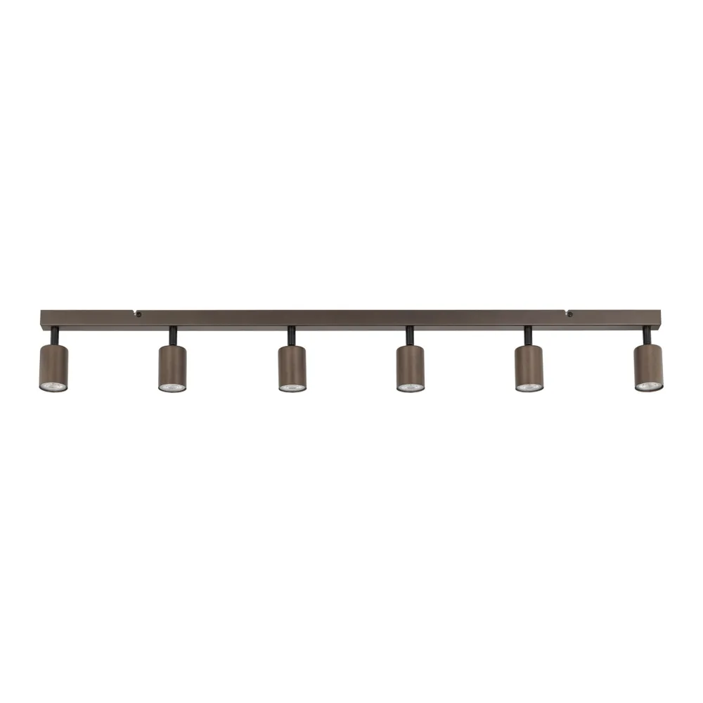 Plafoniere Moderne-Selezionato da Mazzolaluce Plafoniera marrone da cucina con faretti orientabili