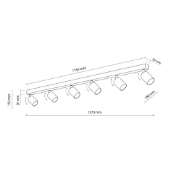 Plafoniere Moderne-Selezionato da Mazzolaluce Plafoniera marrone da cucina con faretti orientabili