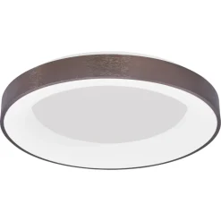 Plafoniere Moderne-Selezionato da Mazzolaluce Plafoniera marrone rotonda moderna cerchio led dimmerabile 3000k