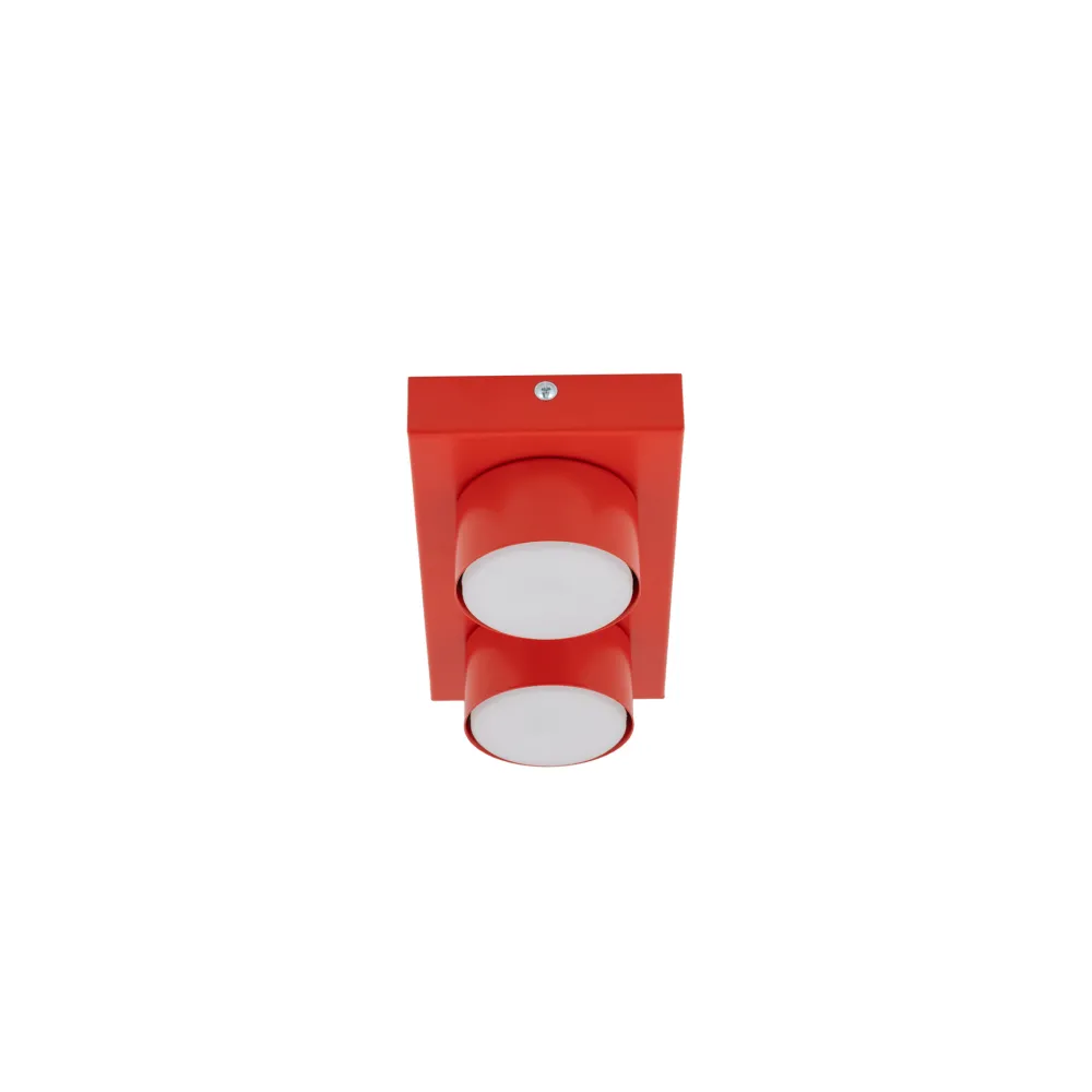 Plafoniere Moderne-Selezionato da Mazzolaluce Plafoniera mattoncino rosso 2 luci per cameretta
