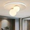 Plafoniere Moderne-Perenz Illuminazione Plafoniera moderna ball perenz bianco oro led 38w 3000k